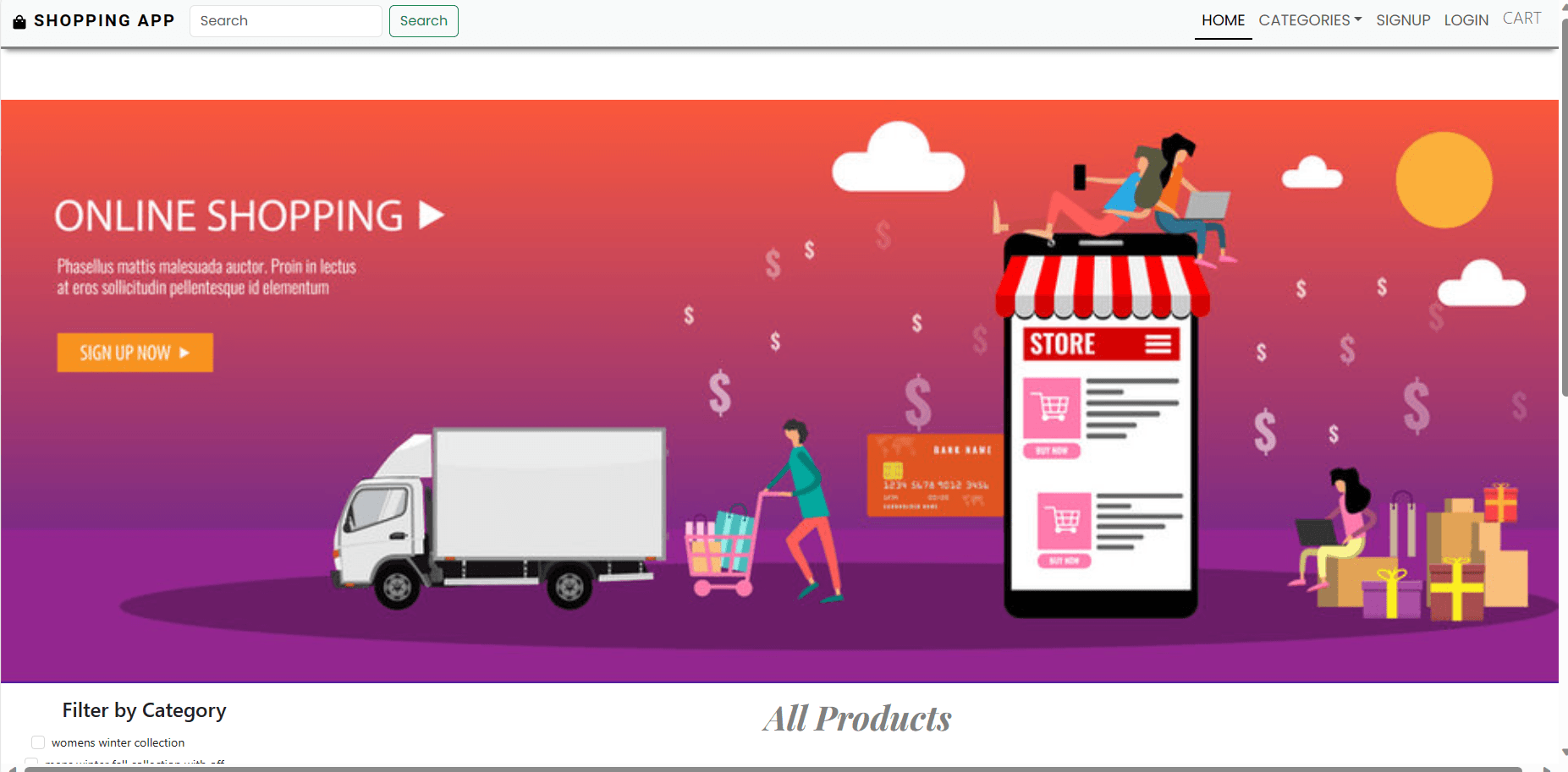 E-Commerce Shopping Website